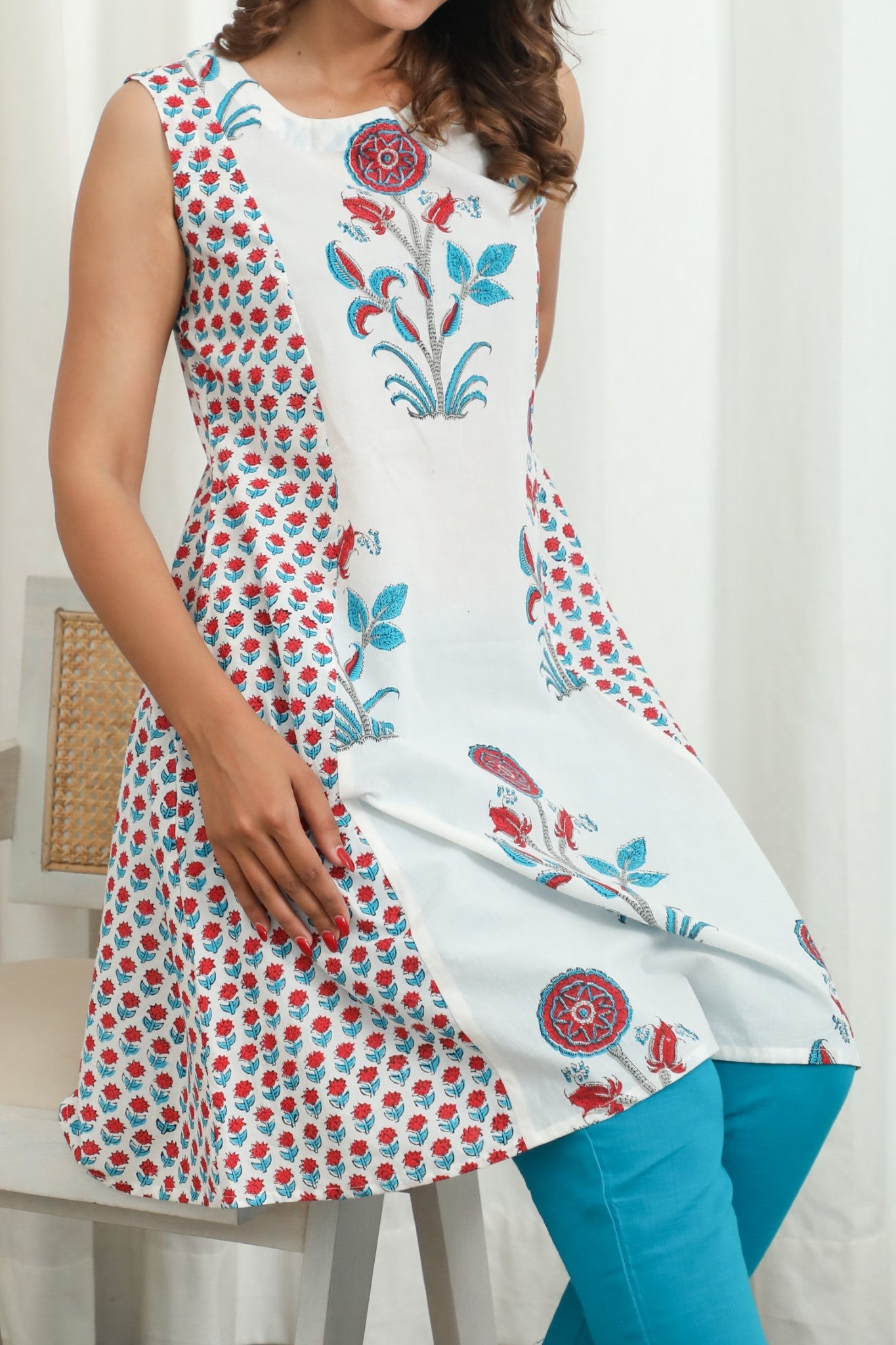 Sootisyahi ' Floraison ' Hand Block Printed Co-Ord Set