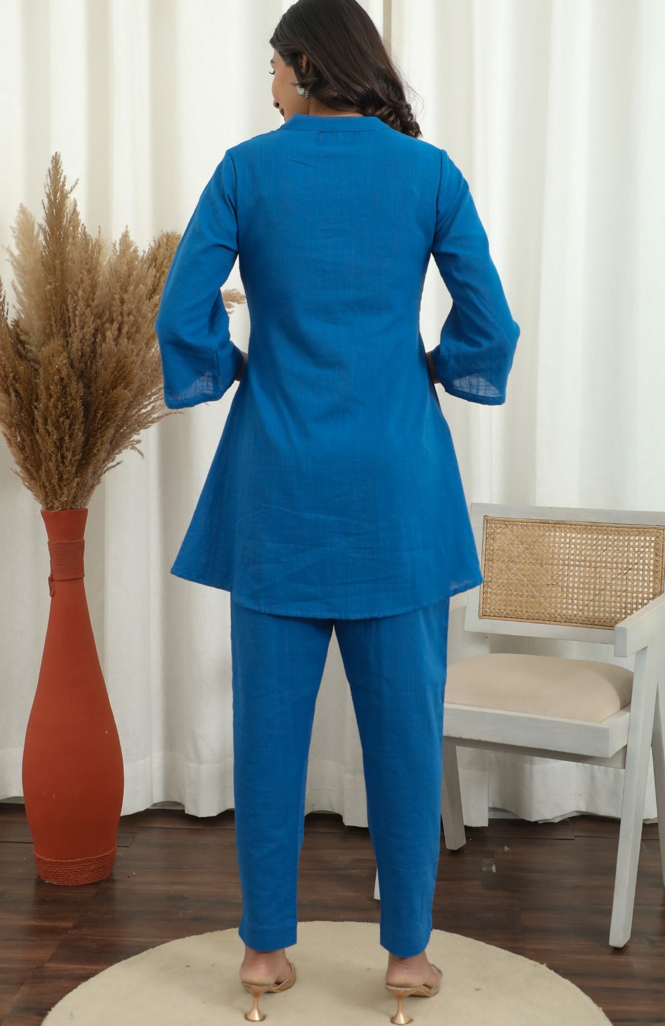 Sootisyahi ' Blue Oasis ' Cotton Co-ord Set