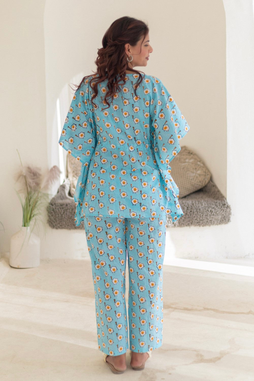 Sootisyahi 'Omellete Dreams' Cotton Kaftan Set