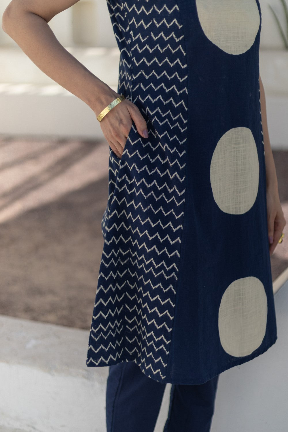 “Midnight Moons” Handblock Printed Cotton Co-Ord Set