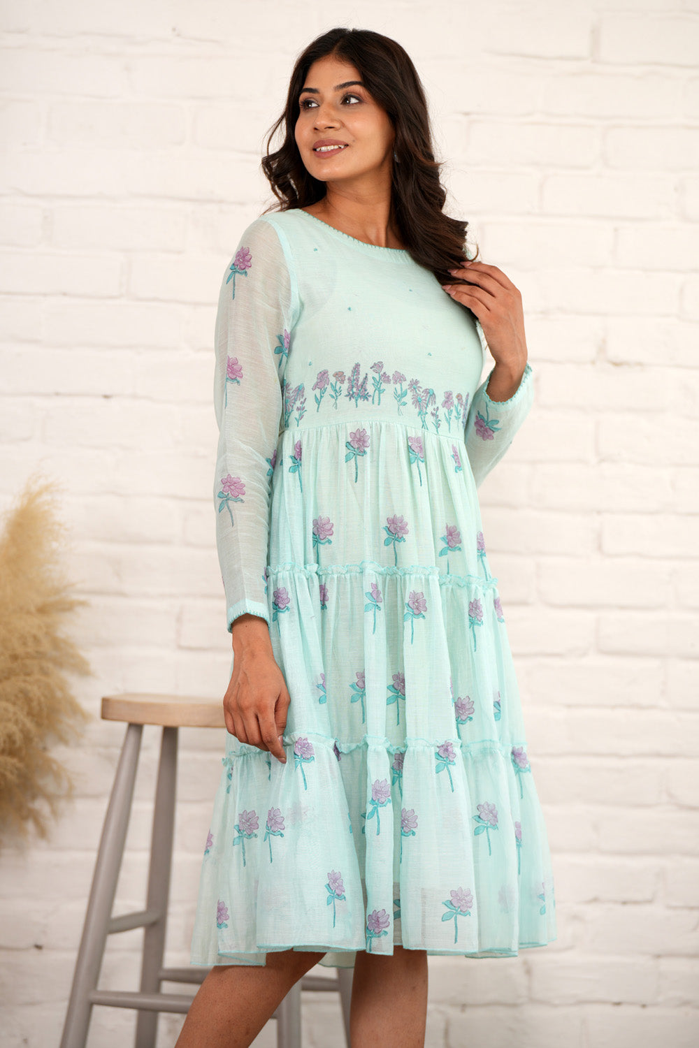 Divine Harmony - Hand Block Printed Dress