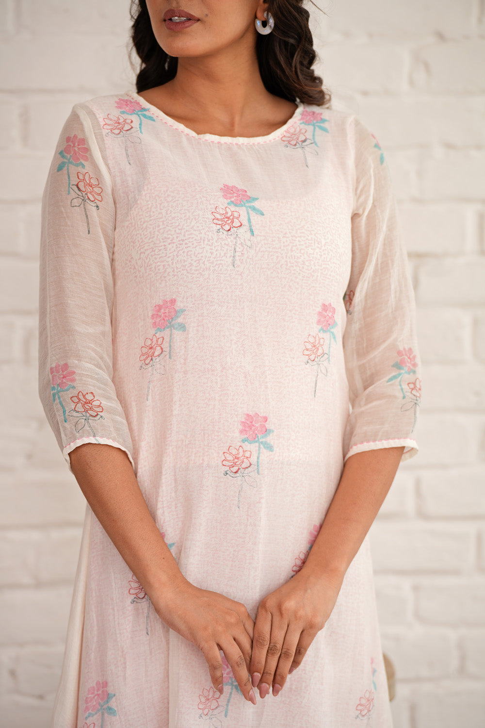 Ethereal Charm - Hand Block Printed Dress