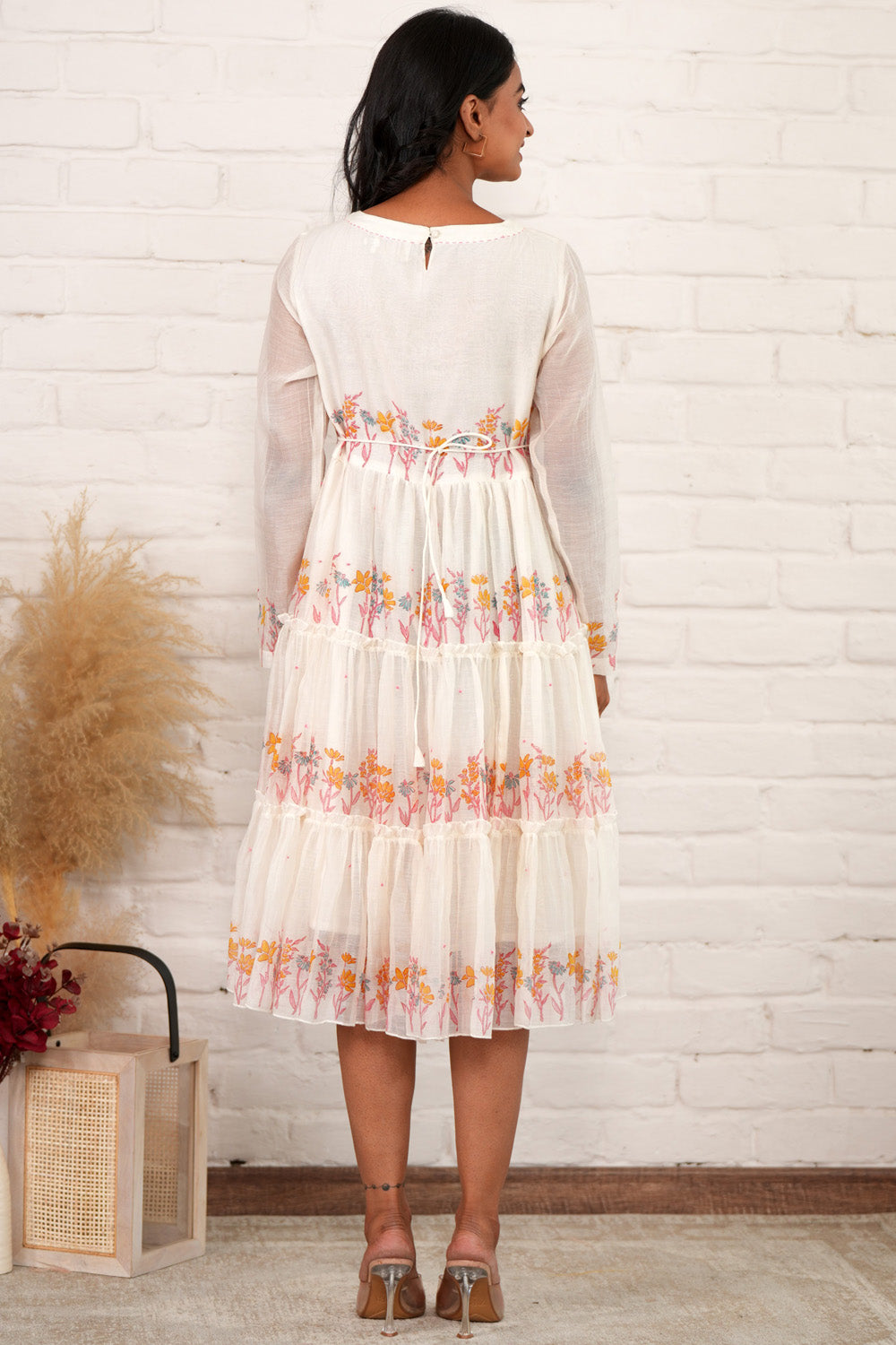 Graceful Weave - Hand Block Printed Dress