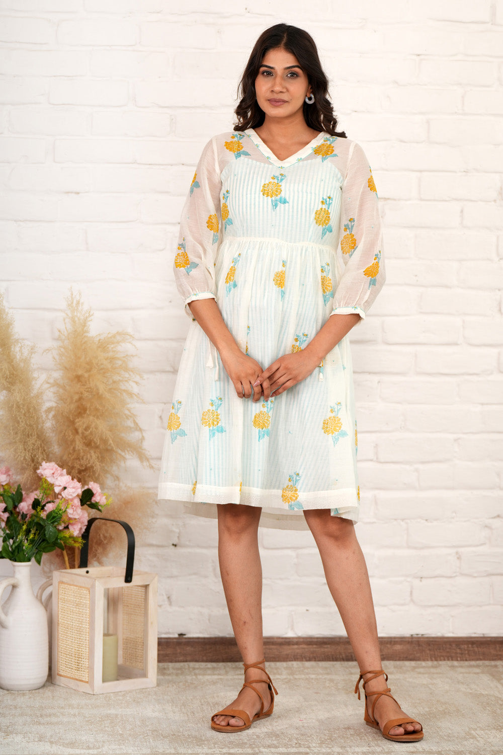 Vintage Vogue - Hand Block Printed Dress