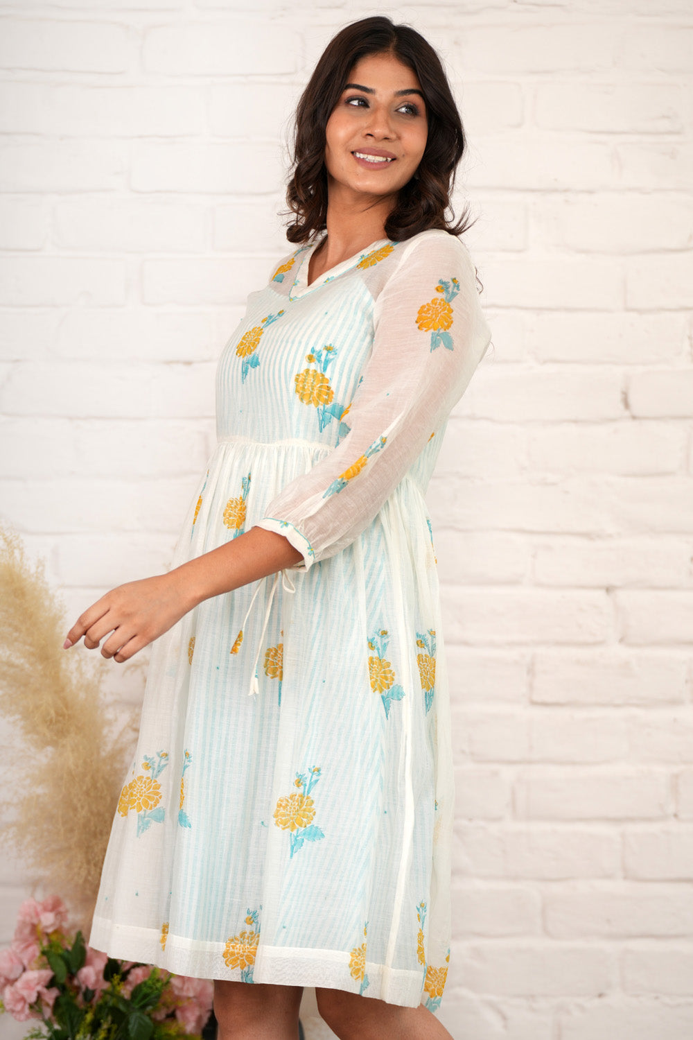 Vintage Vogue - Hand Block Printed Dress