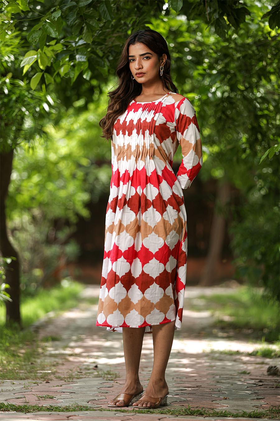 'A Colourful Vibe' Cotton Dress - SootiSyahi