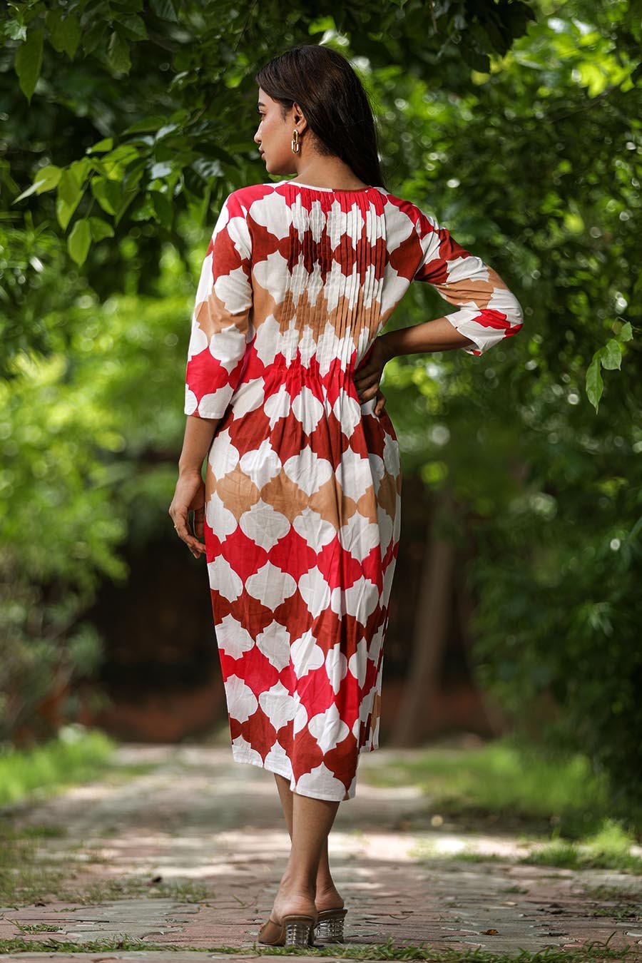 'A Colourful Vibe' Cotton Dress - SootiSyahi