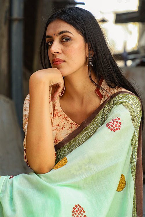 "ATOM" Mul Mul COTTON SAREE for women online from SootiSyahi