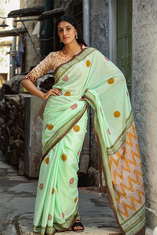 "ATOM" Mul Mul COTTON SAREE for women online from SootiSyahi