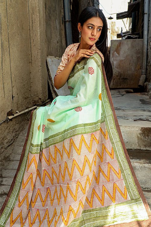 "ATOM" Mul Mul COTTON SAREE for women online from SootiSyahi