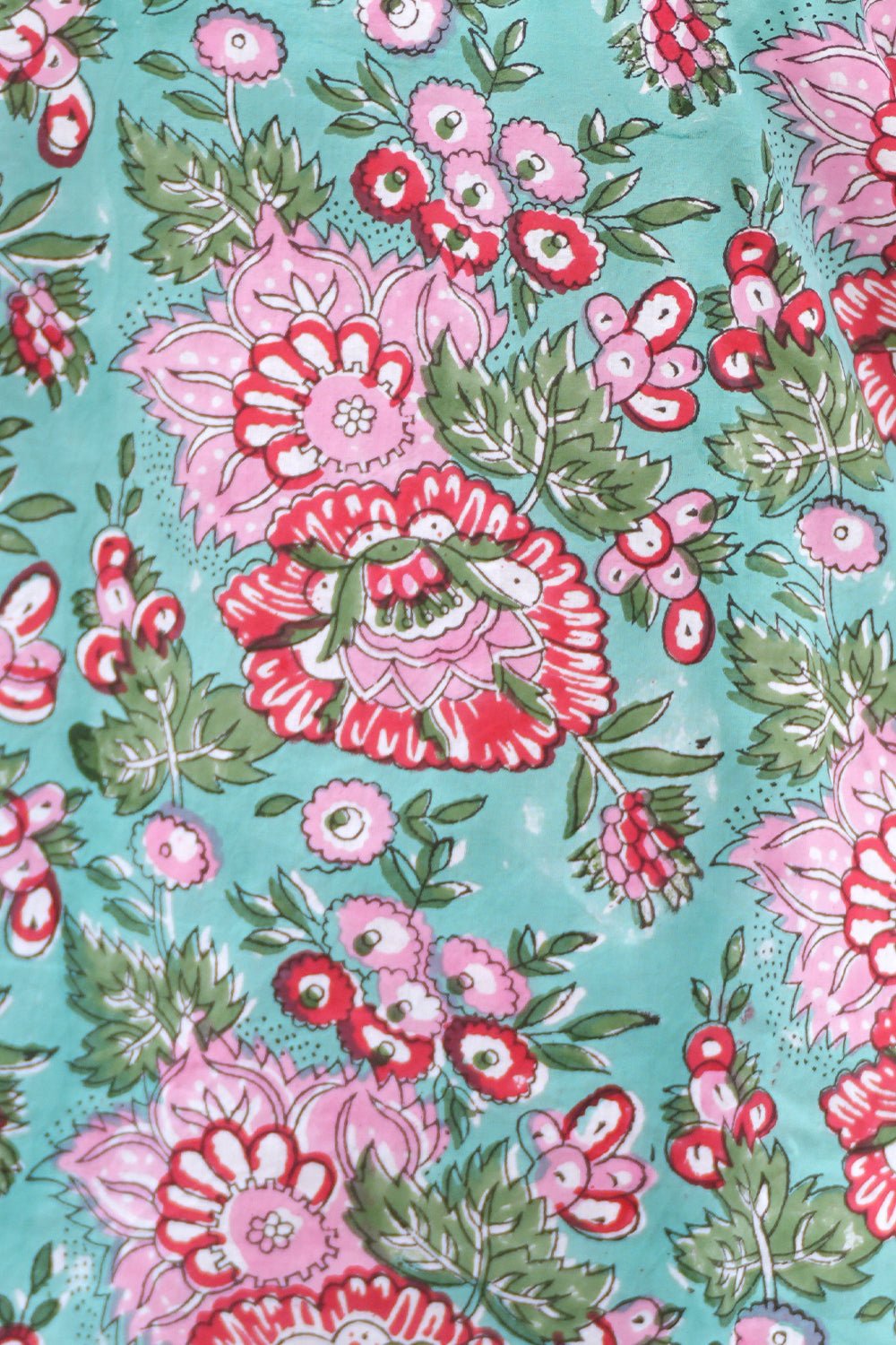 Bubblegum Frequencies Block Printed Night suit - SootiSyahi