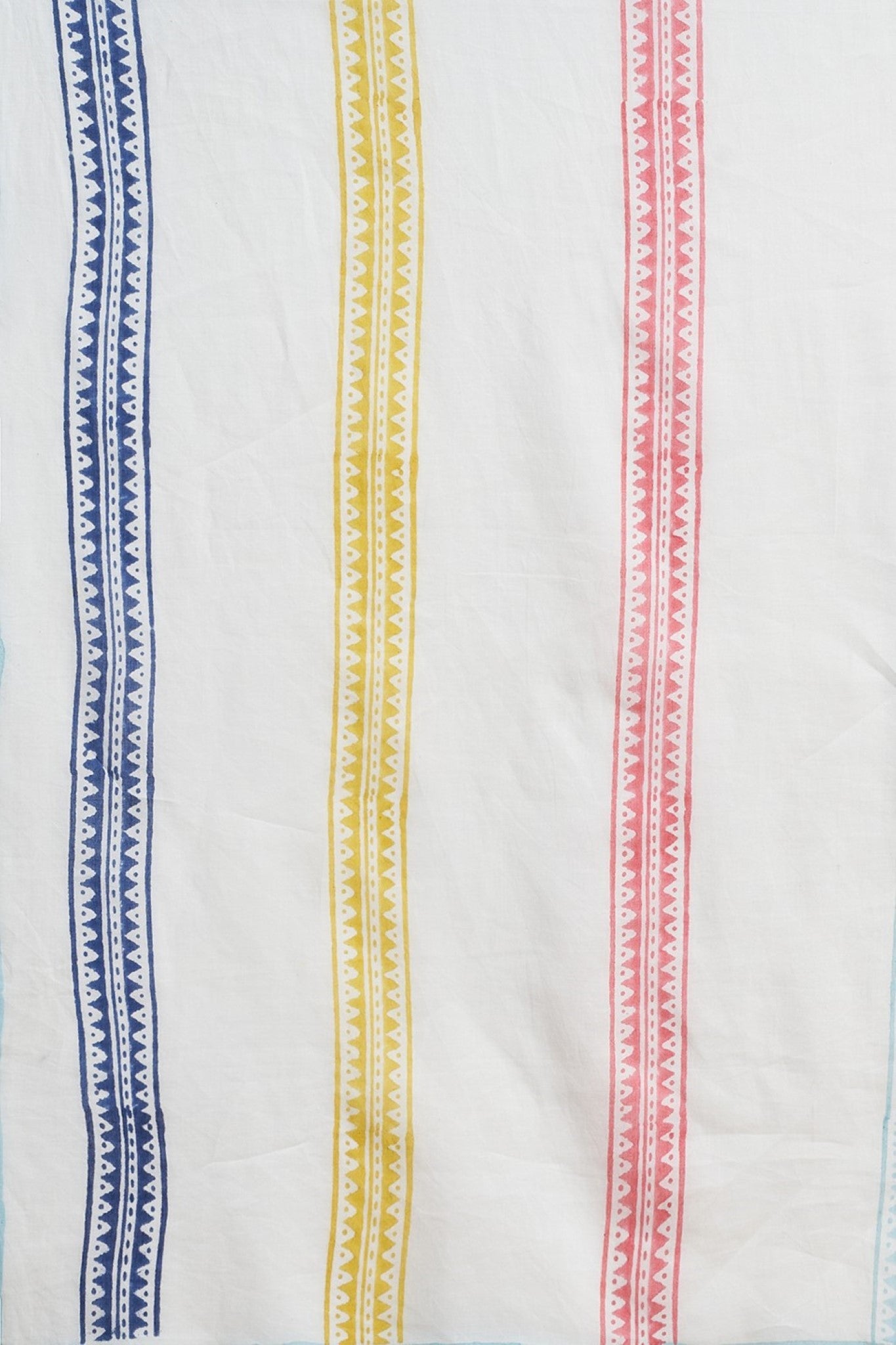 "California Orange" HANDBLOCK PRINT MUL COTTON SAREE - SootiSyahi