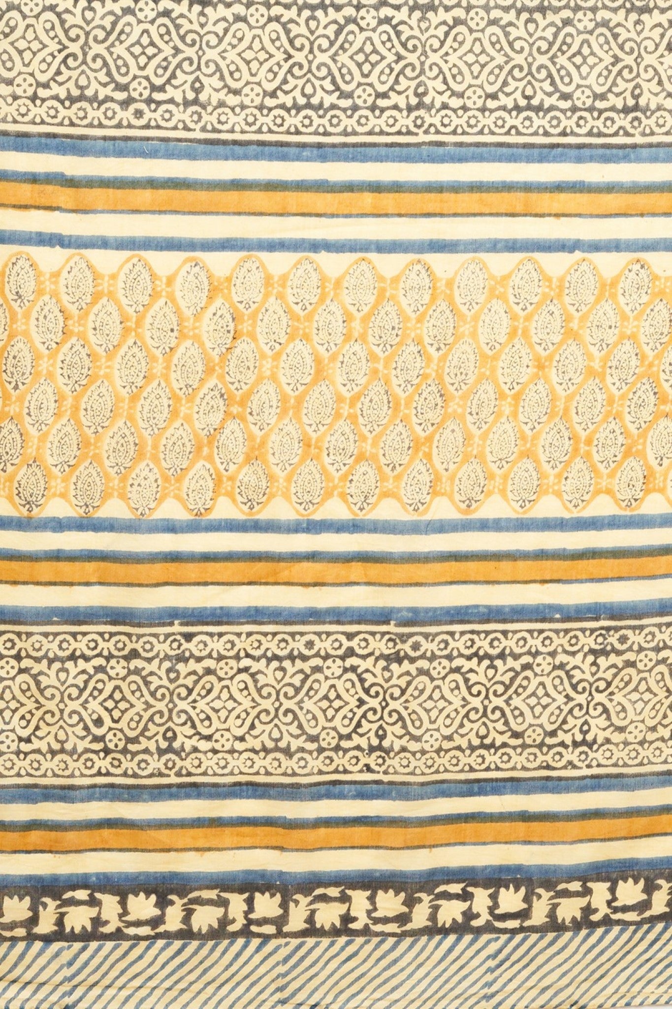 "Excelsa " HANDBLOCK PRINT MUL COTTON SAREE - SootiSyahi