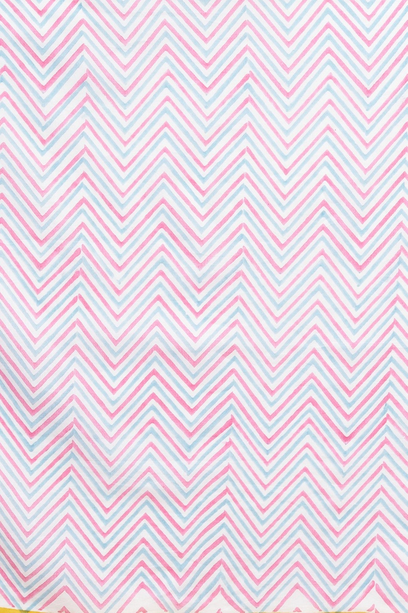 "Kittens Yellow" HANDBLOCK PRINT MUL COTTON SAREE - SootiSyahi