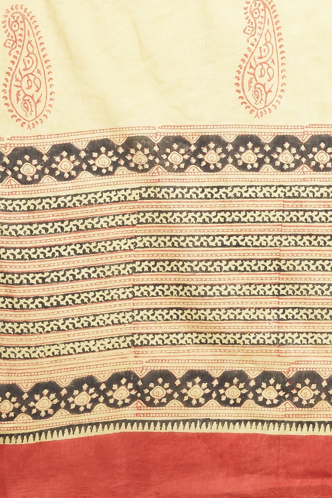 "Liberica" HANDBLOCK PRINT MUL COTTON SAREE - SootiSyahi