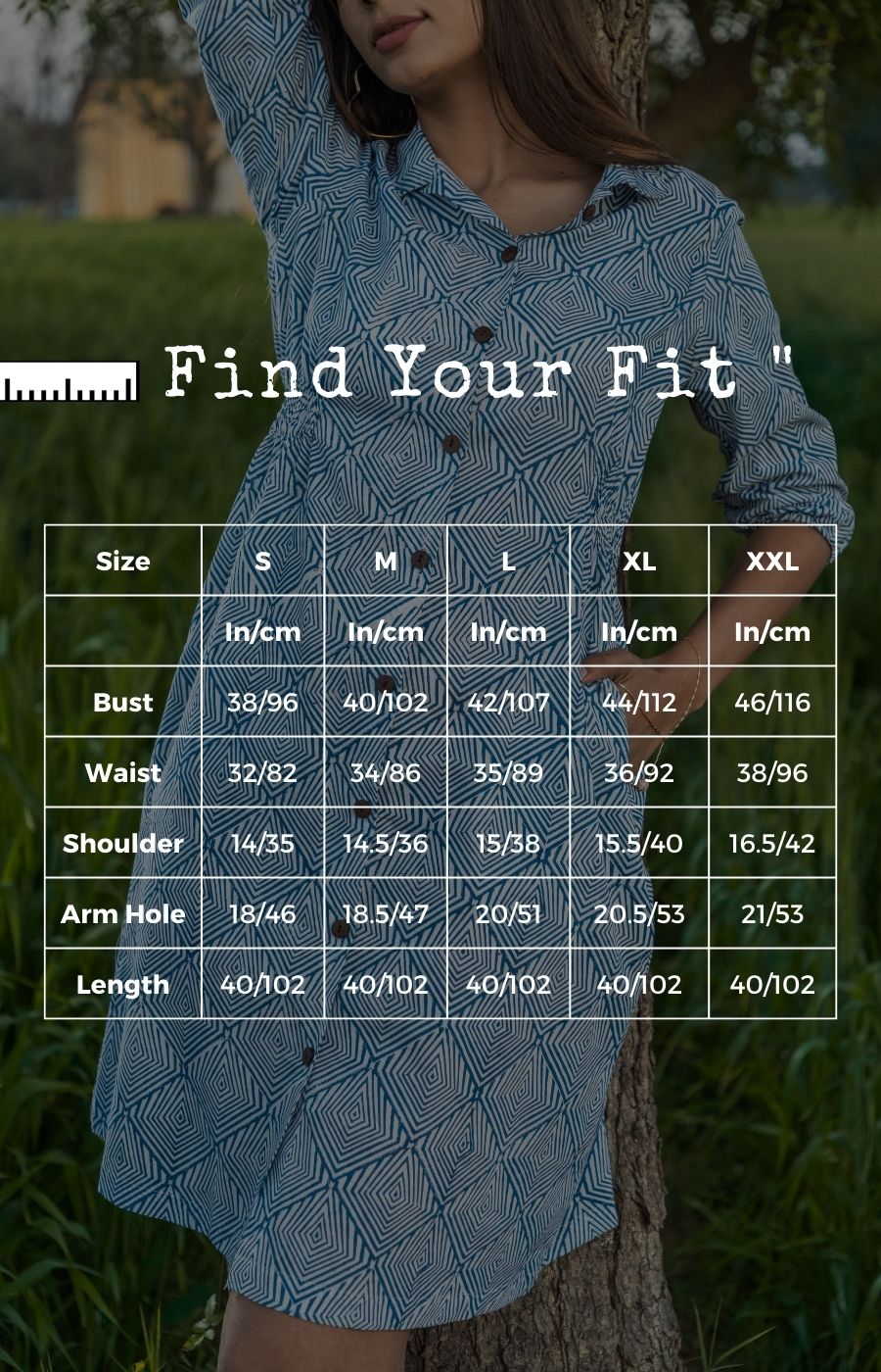 Sootisyahi 'Blue and Bay' Azofree Handblock Printed Pure Cotton Dress - SootiSyahi