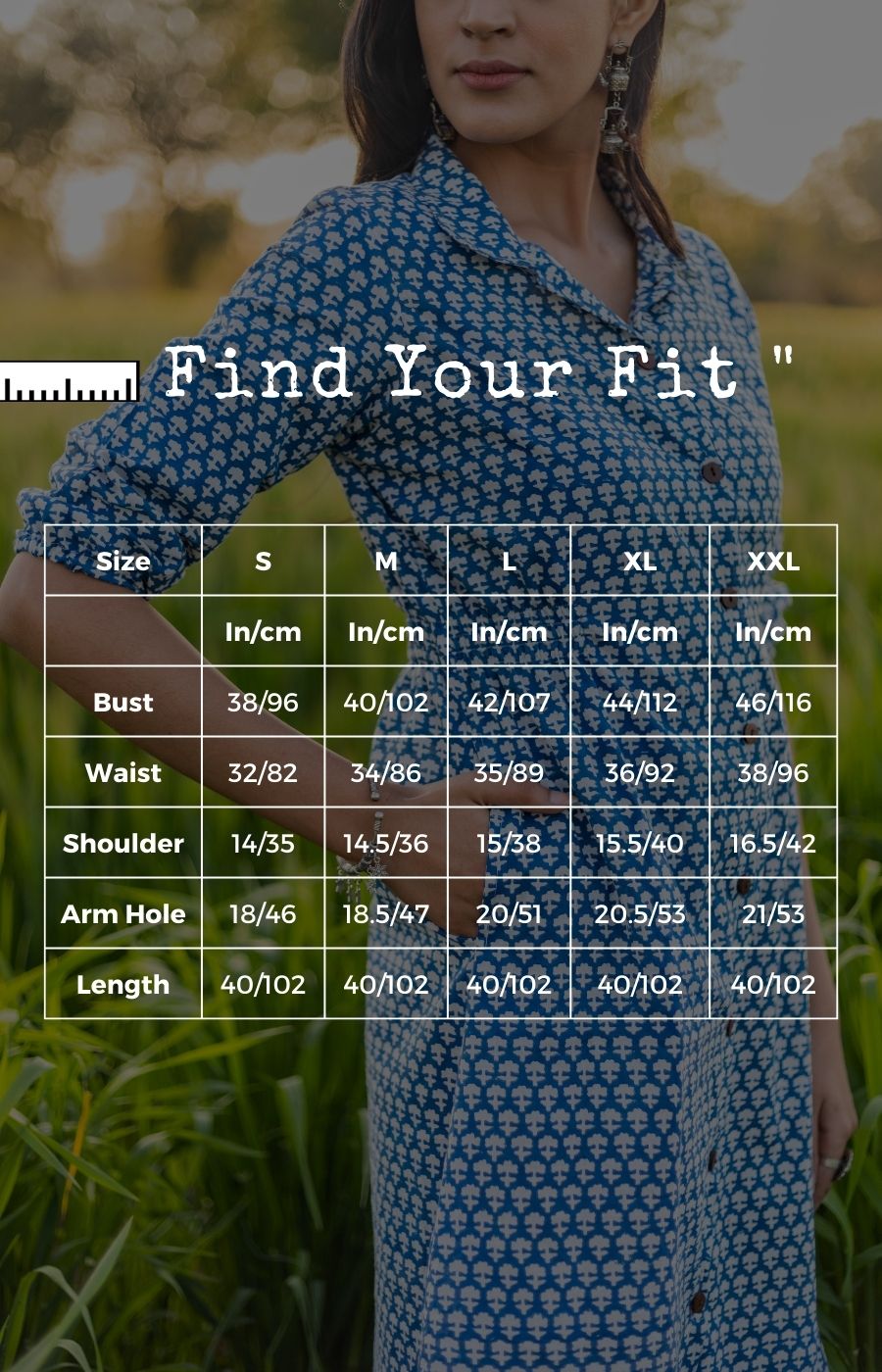 Sootisyahi 'Blue Bell' Azofree Handblock Printed Pure Cotton Dress - SootiSyahi