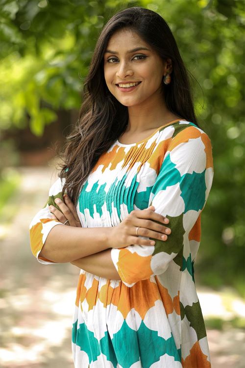 SootiSyahi 'Floral Era' Block Printed Cotton Dress - SootiSyahi