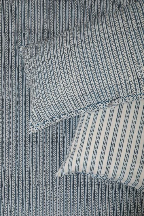 Sootisyahi 'Flowering Vibes' Handblock Printed Cotton Bedsheet - SootiSyahi