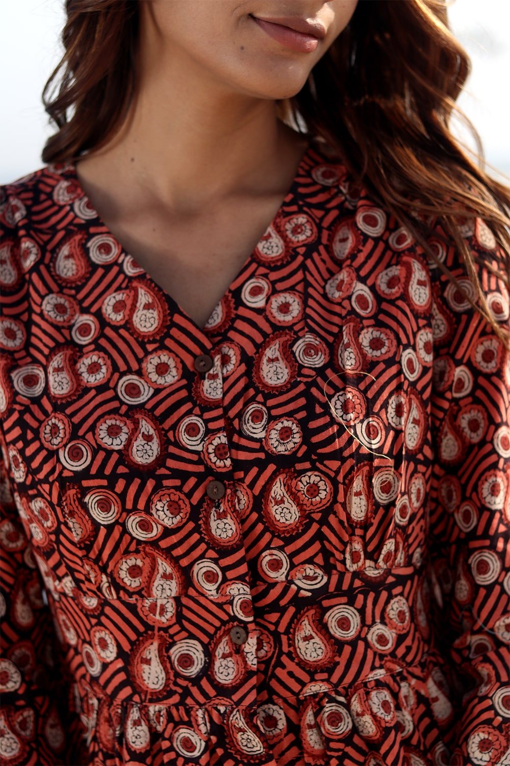 SootiSyahi 'Guldasta' Cotton Dress - SootiSyahi