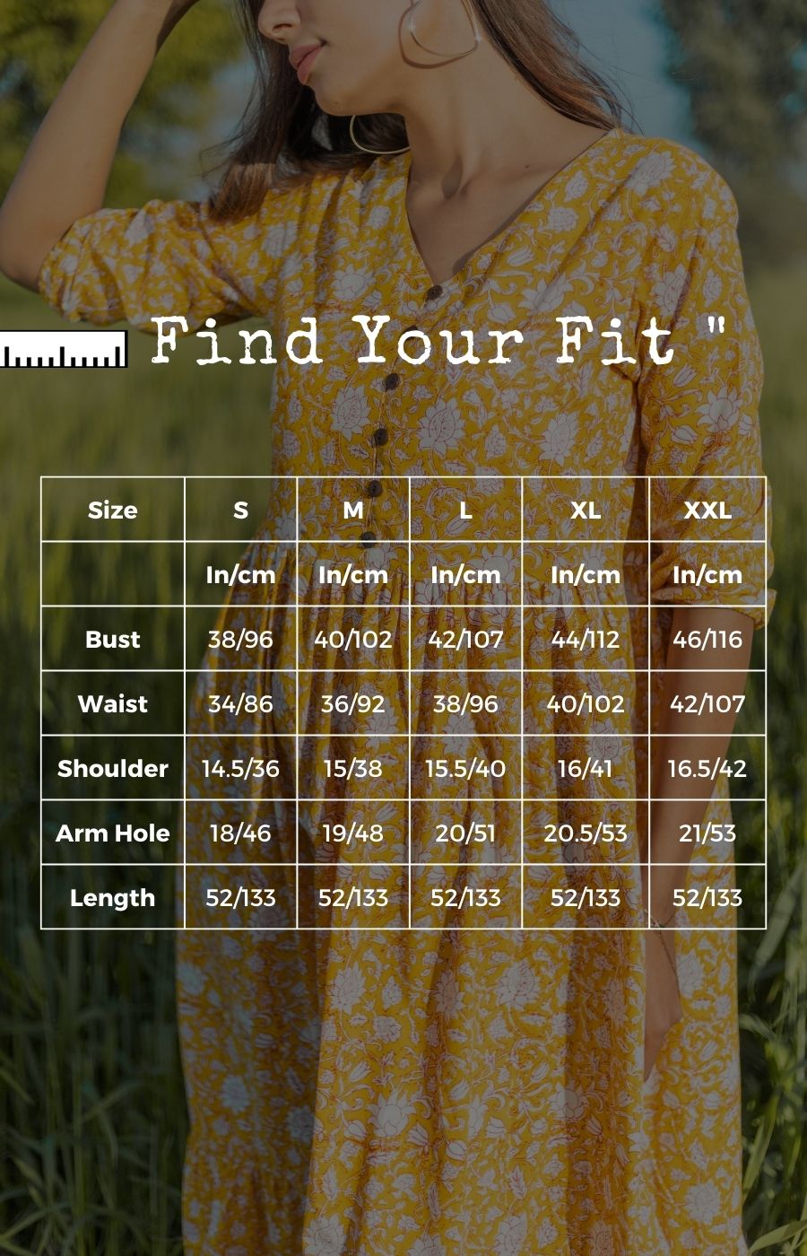 Sootisyahi 'Little Bit Sunshine' Azofree Handblock Printed Pure Cotton Dress - SootiSyahi