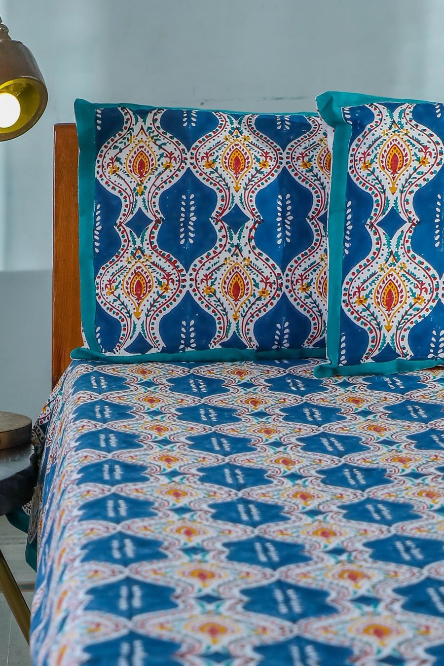 SootiSyahi 'Print Frenzy' Handblock Printed Cotton Bedsheet - SootiSyahi
