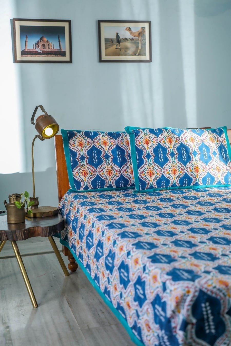 SootiSyahi 'Print Frenzy' Handblock Printed Cotton Bedsheet - SootiSyahi