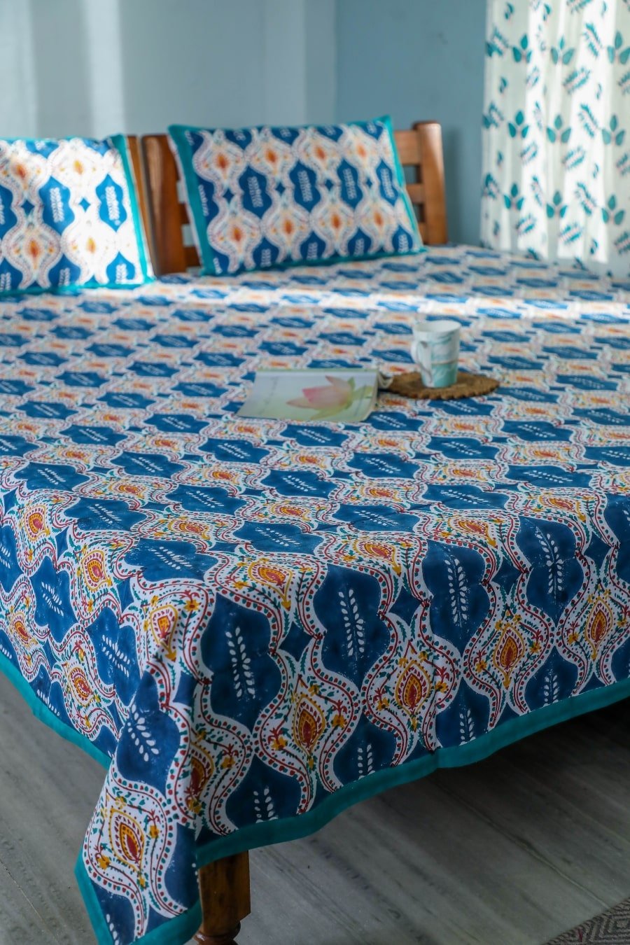 SootiSyahi 'Print Frenzy' Handblock Printed Cotton Bedsheet - SootiSyahi