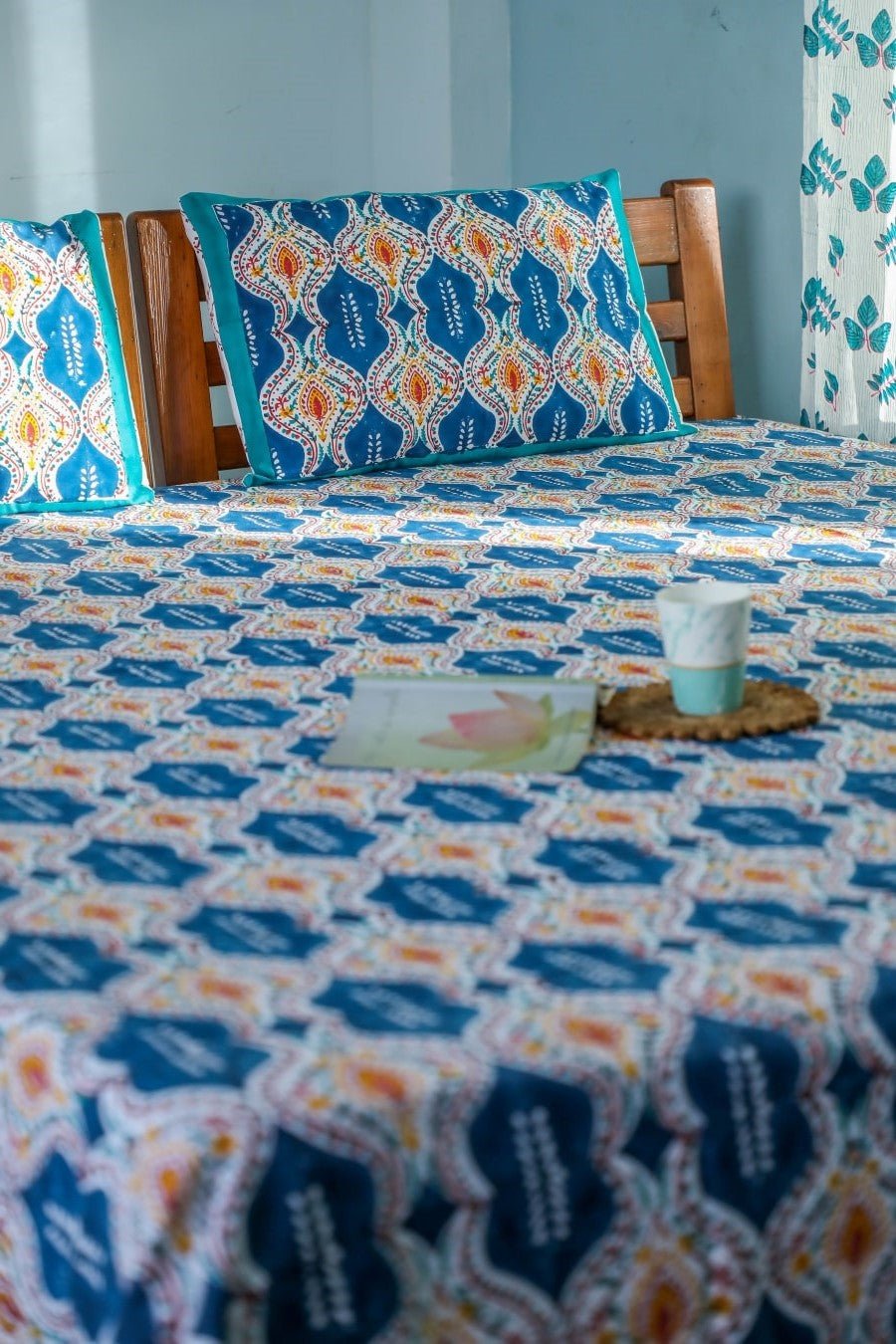 SootiSyahi 'Print Frenzy' Handblock Printed Cotton Bedsheet - SootiSyahi