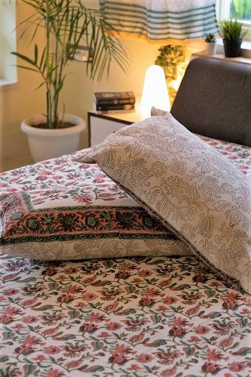 Sootisyahi 'Sangam' Handblock Printed Cotton Bedsheet - SootiSyahi