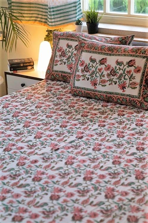 Sootisyahi 'Sangam' Handblock Printed Cotton Bedsheet - SootiSyahi