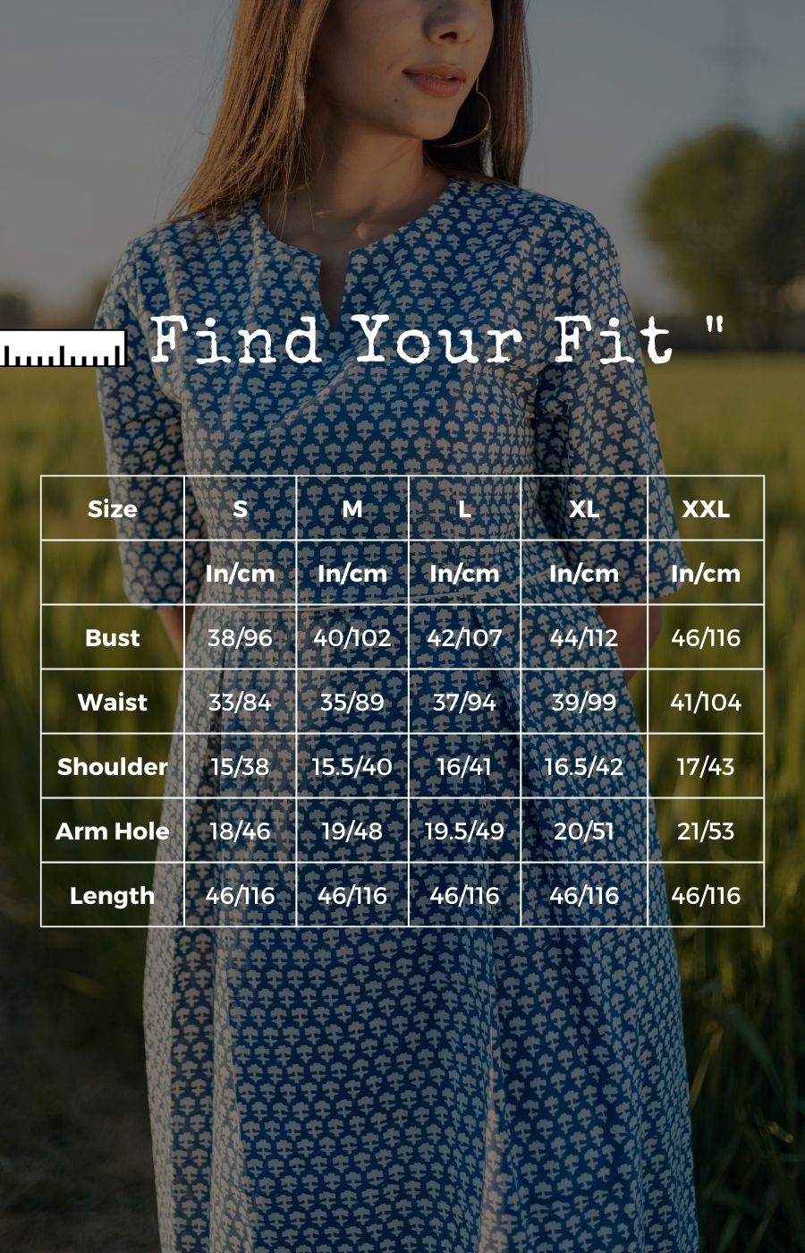 Sootisyahi 'Sea Blue' Azofree Handblock Printed Pure Cotton Dress - SootiSyahi