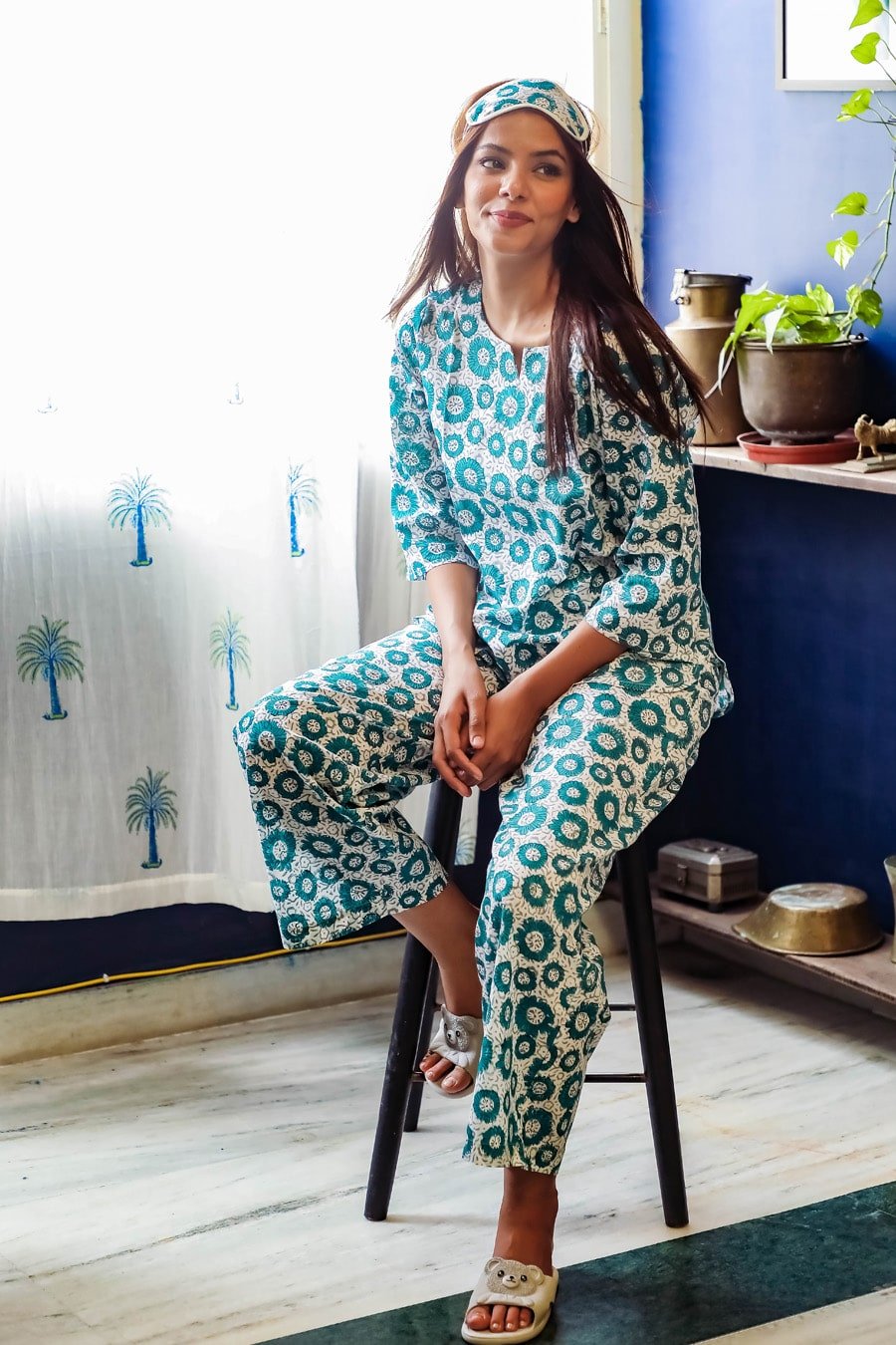 night dress summer CzDolay Sleepshirts Women's Nightwear Sleepwear Short Sleeves our collection ensures that every woman feels comfortable and confident Printed Summer night suits |