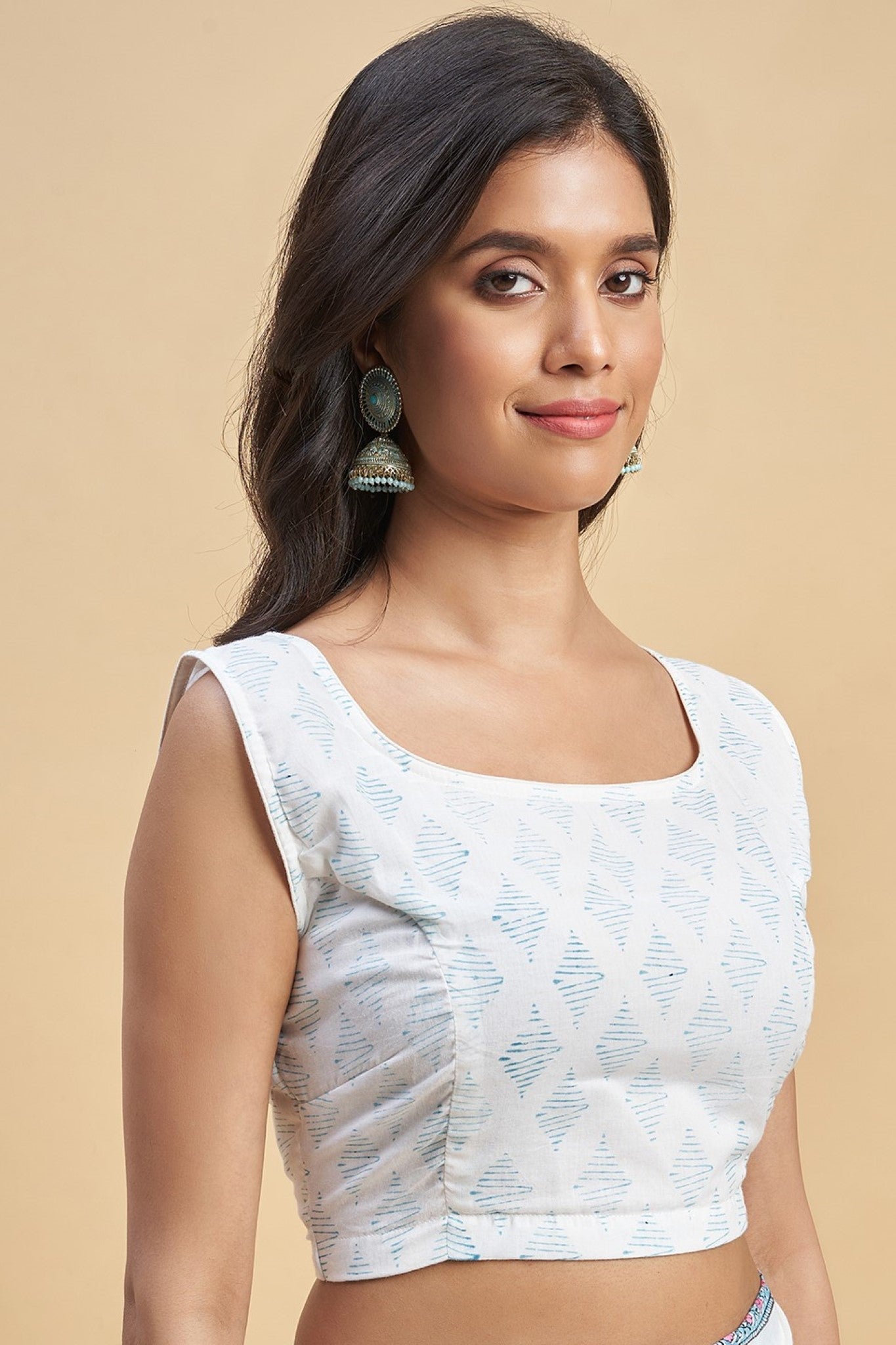 "Zinna Pink" HANDBLOCK PRINT MUL COTTON SAREE - SootiSyahi