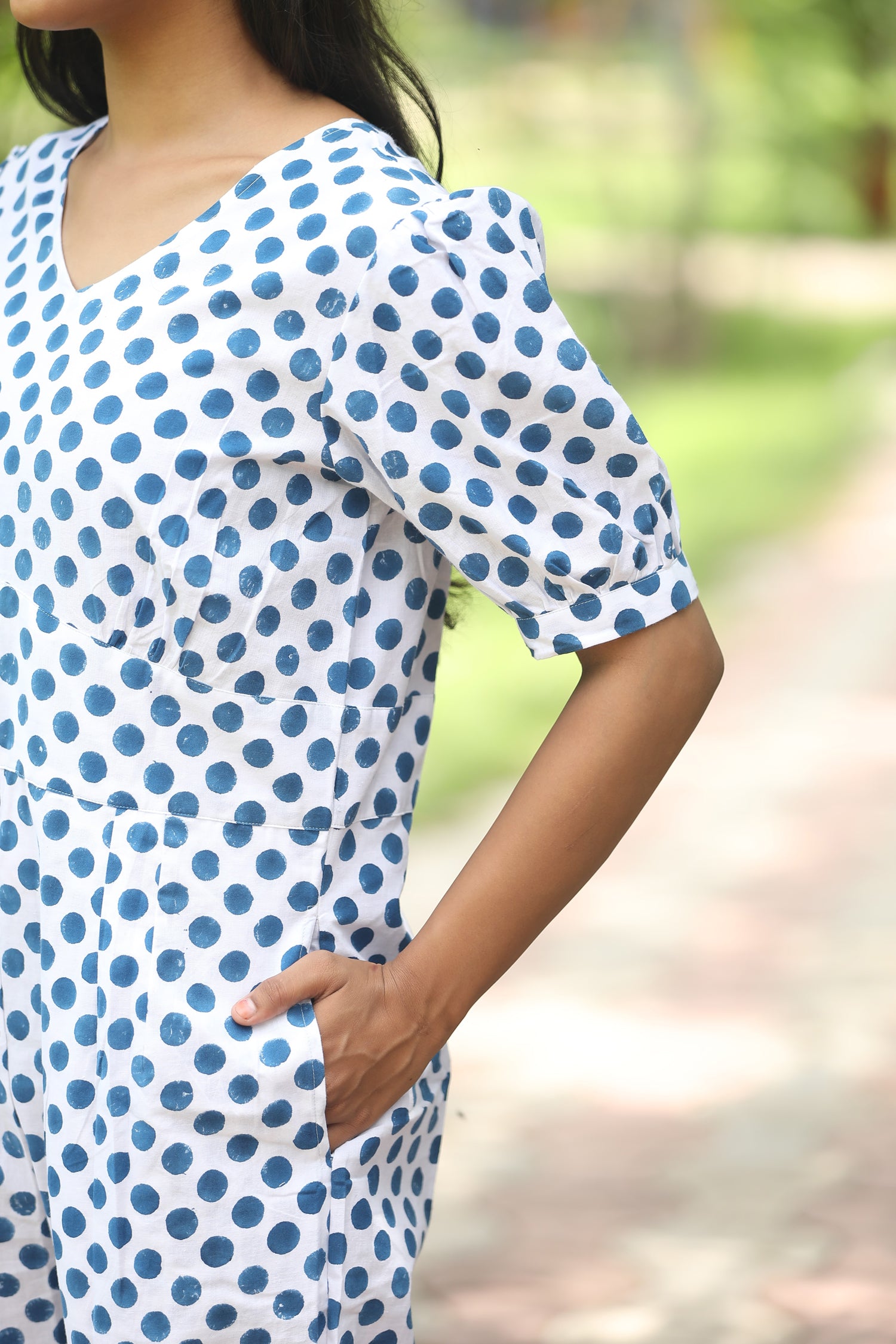 Blueberries Hand block Printed  jumpsuit