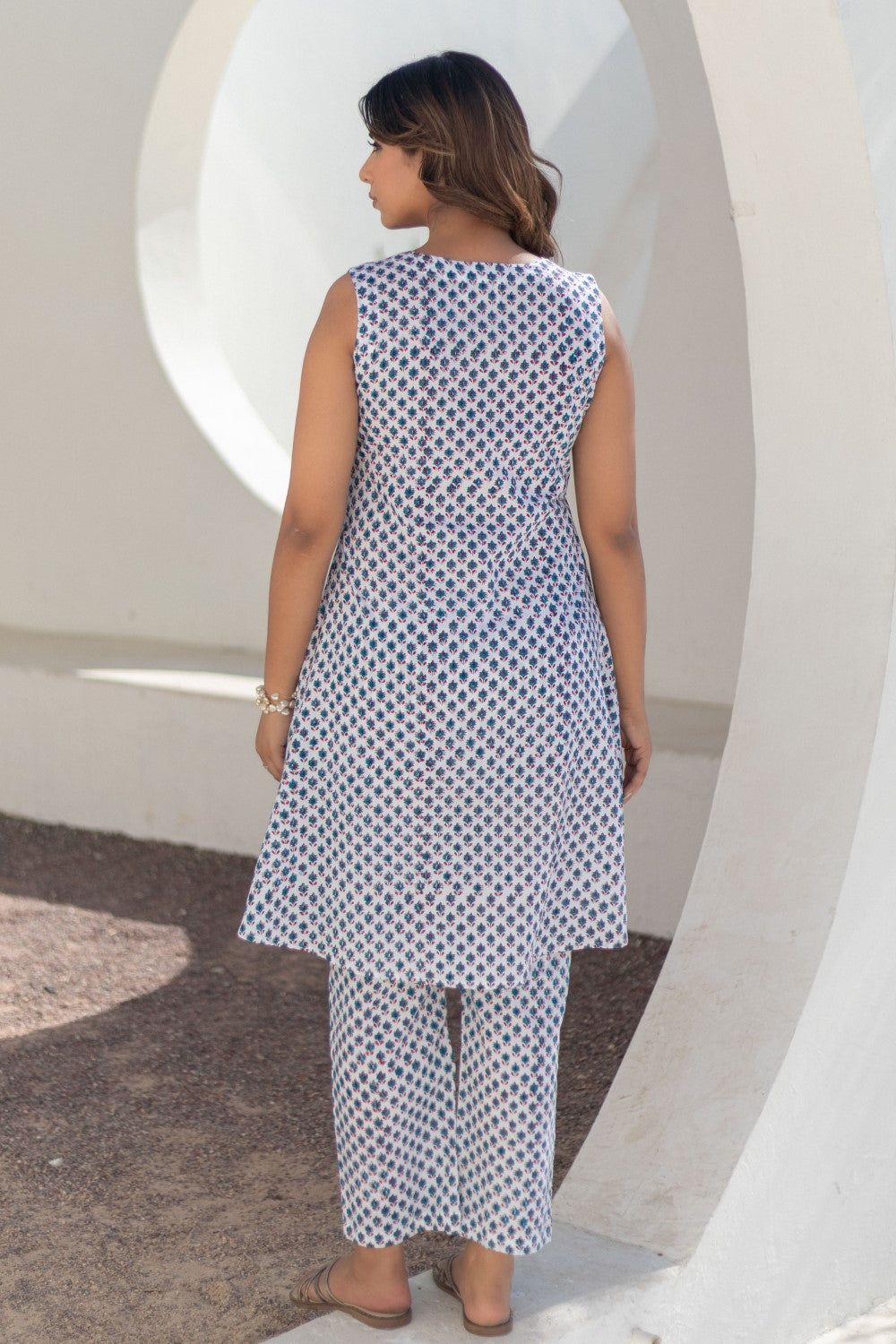 Azure Medallions-hand-block-printed-co-ord-set