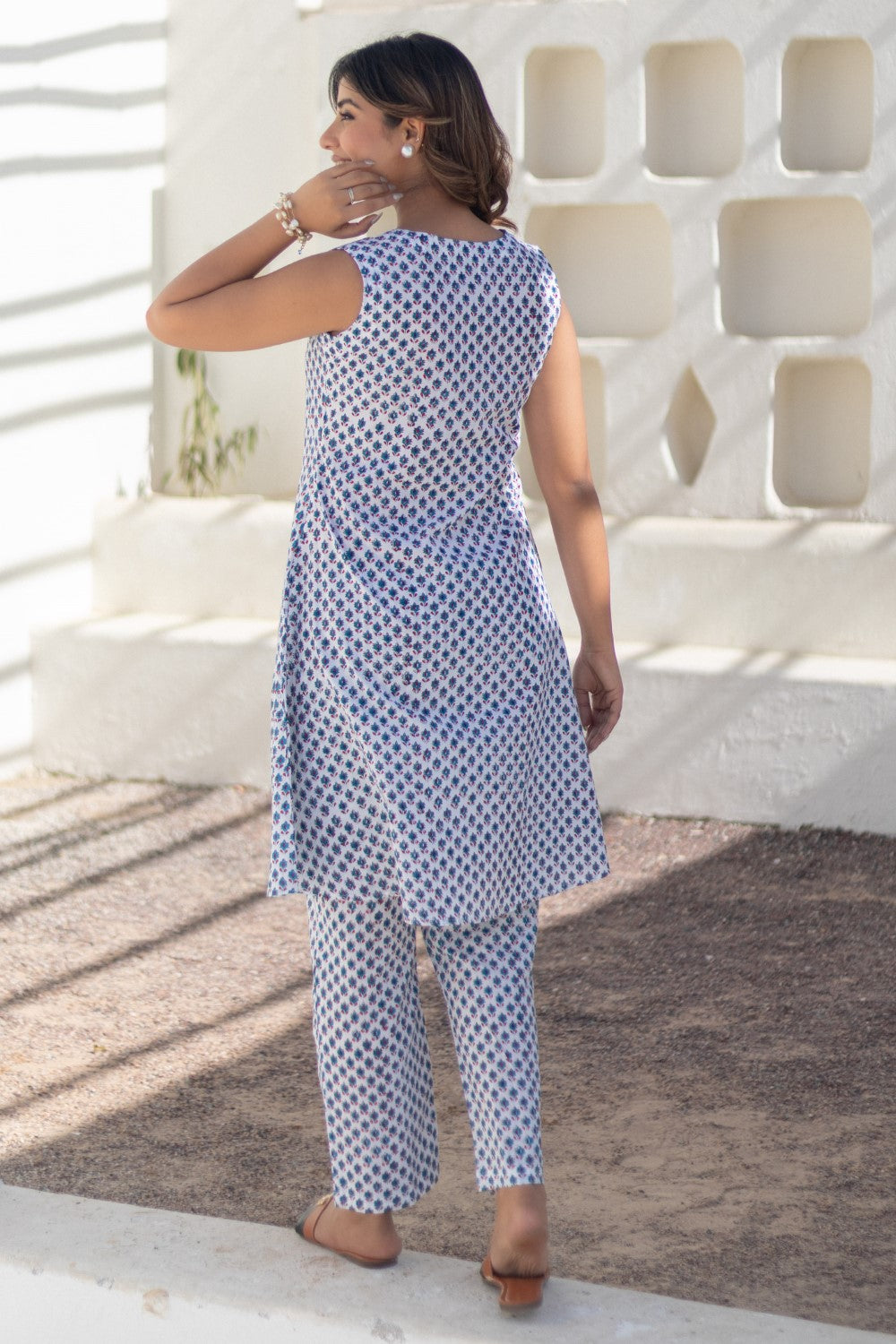 Garden Medley-hand-block-printed-co-ord-set