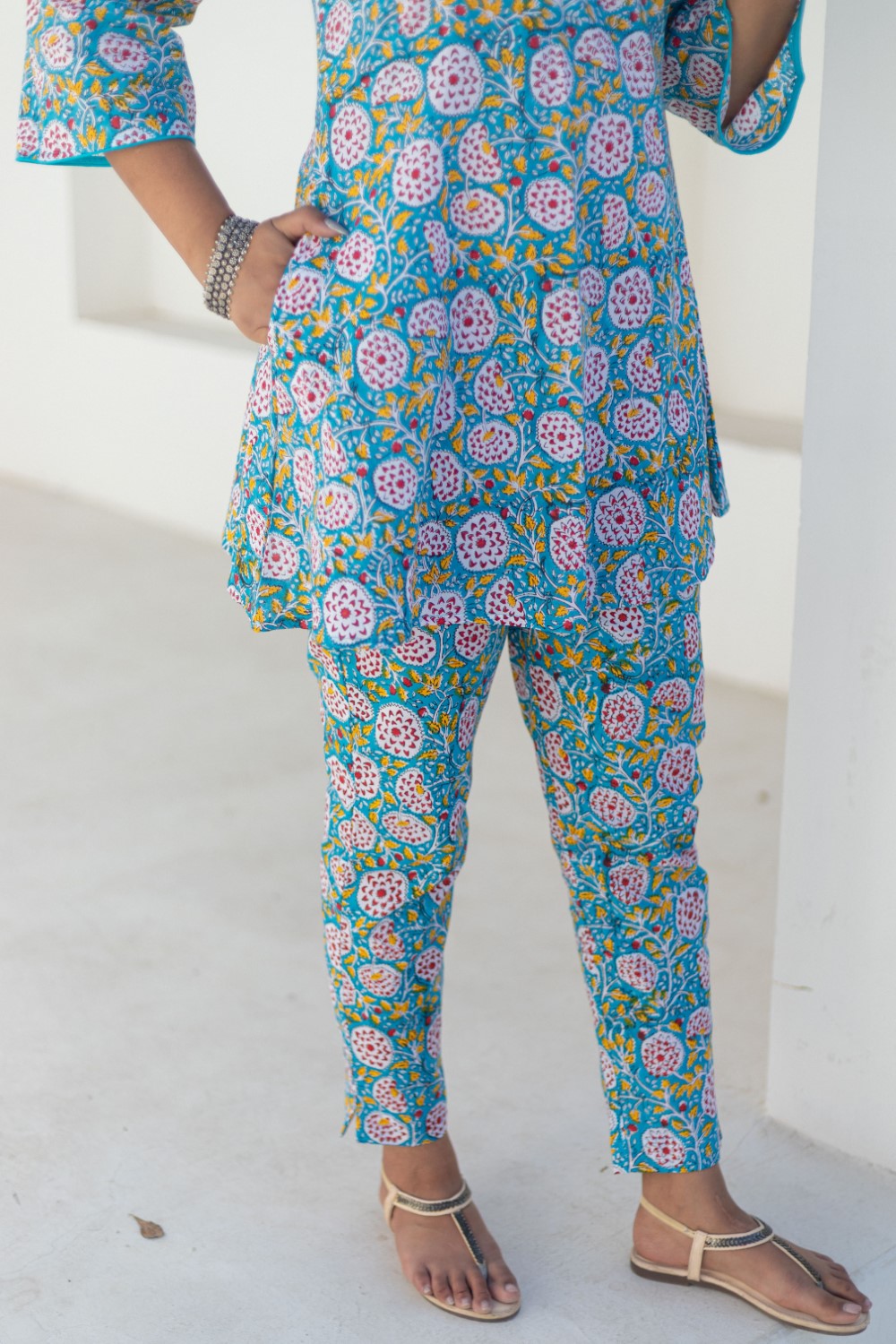 sootisyahi-Celestial Blooms-hand-block-printed-co-ord-set