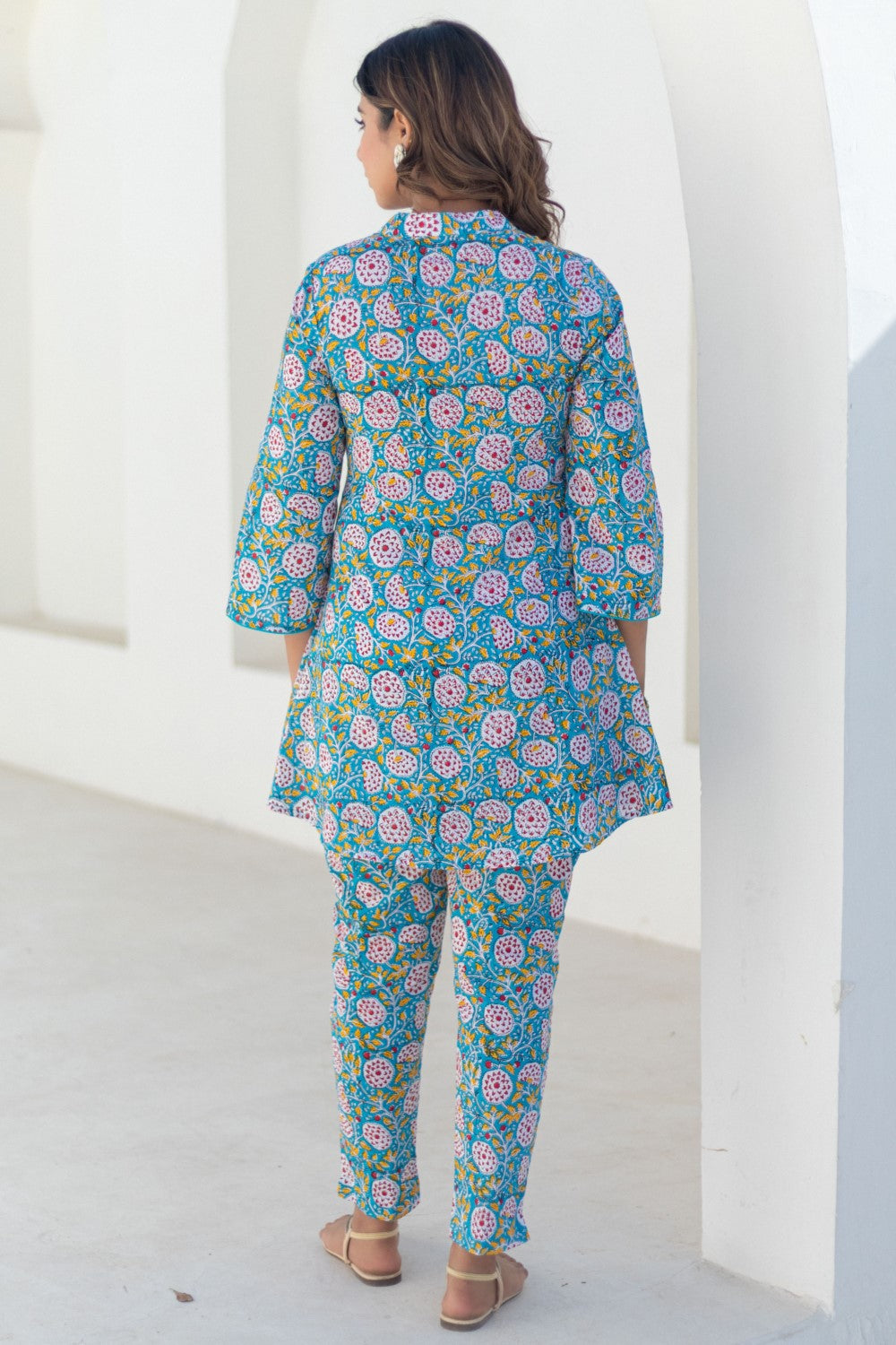 sootisyahi-Celestial Blooms-hand-block-printed-co-ord-set