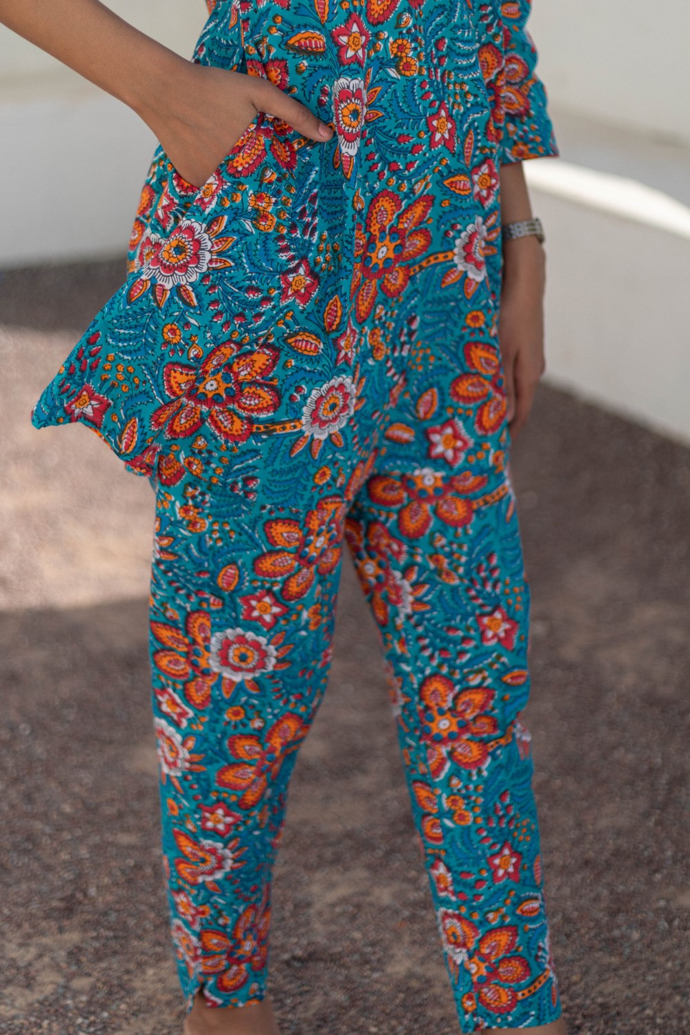 sootisyahi-Coral Garden-hand-block-printed-co-ord-set