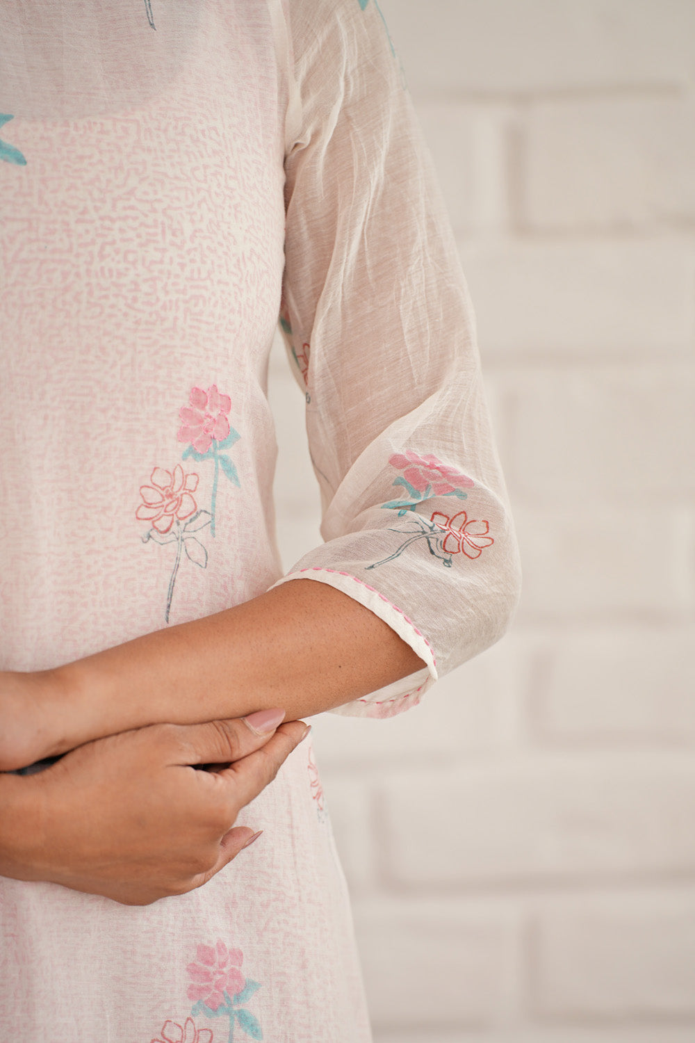 Ethereal Charm - Hand Block Printed Dress