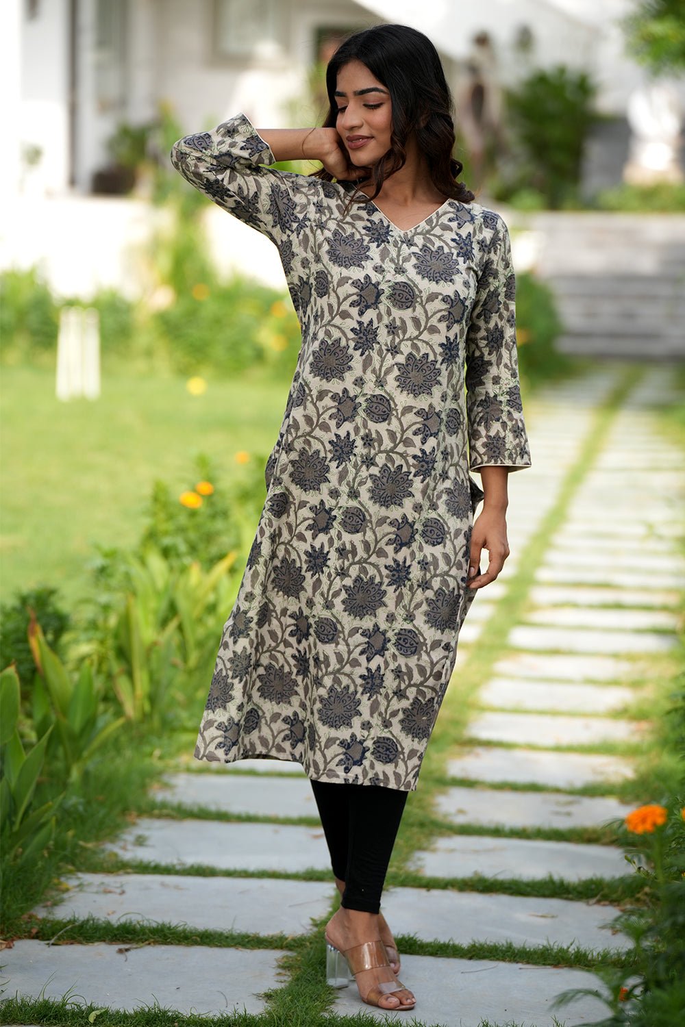 Printed cotton kurti outlet designs