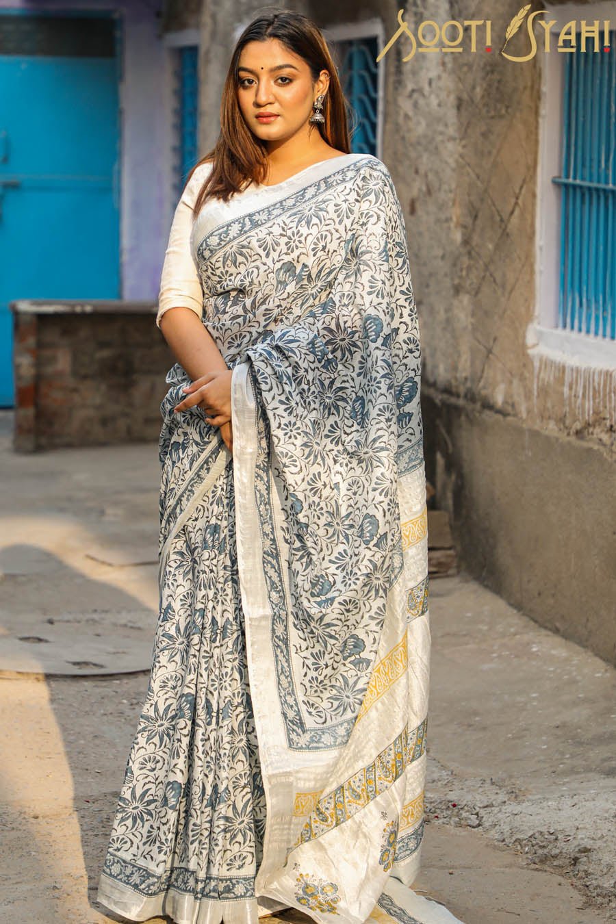 Hand block outlet saree