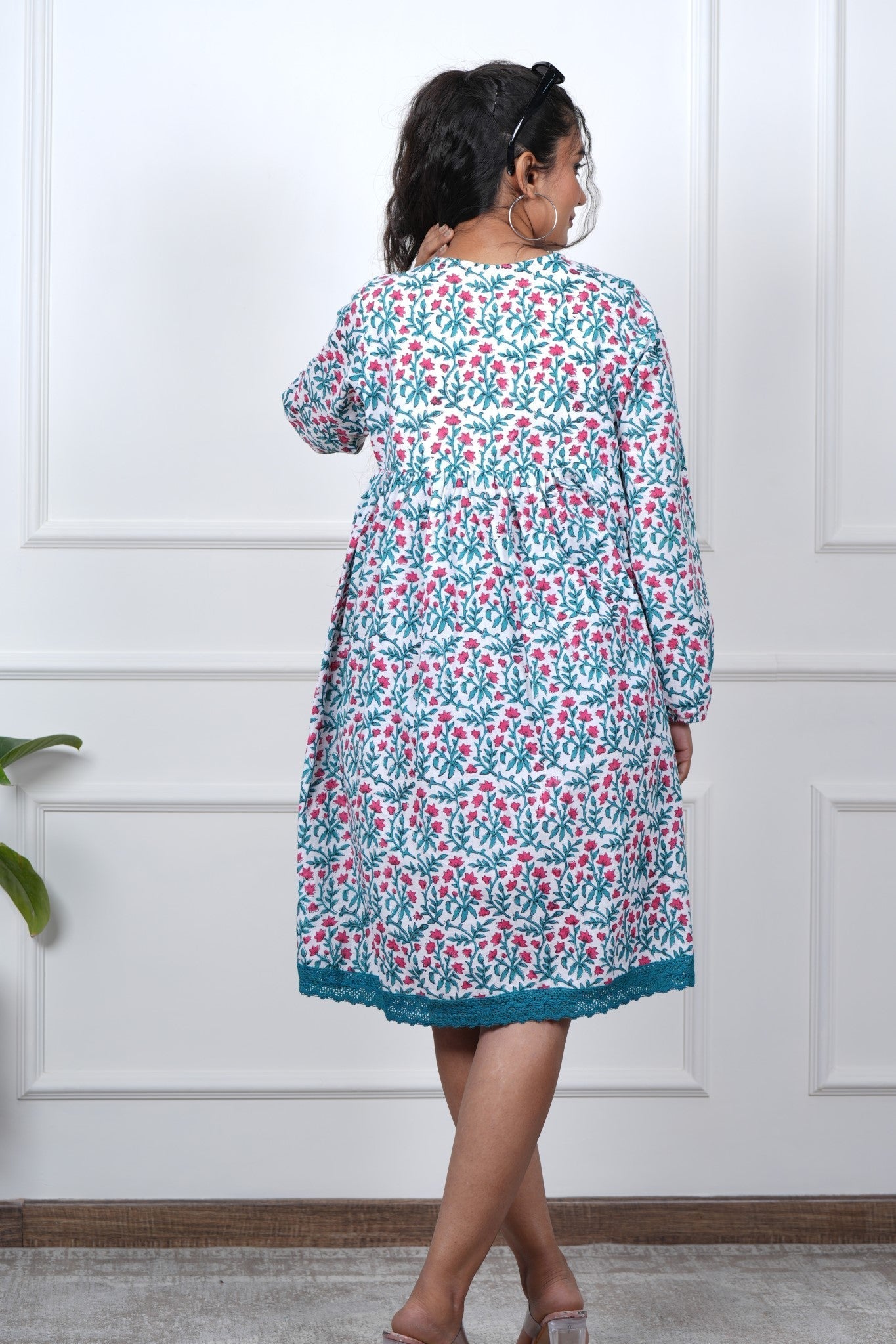 Jasmine Joy Hand Block Printed Dress - SootiSyahi