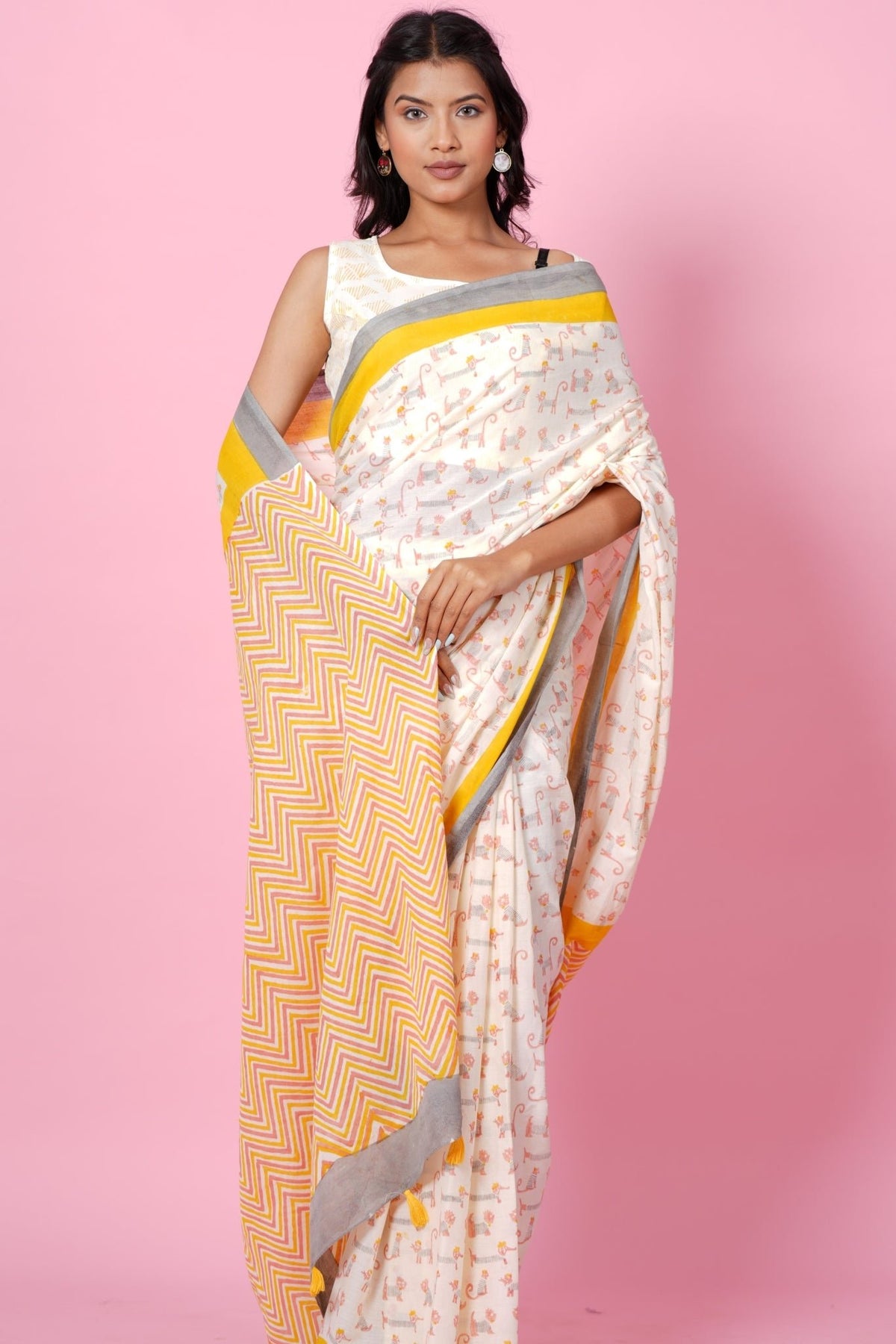 Mul Cotton Saree main image 1