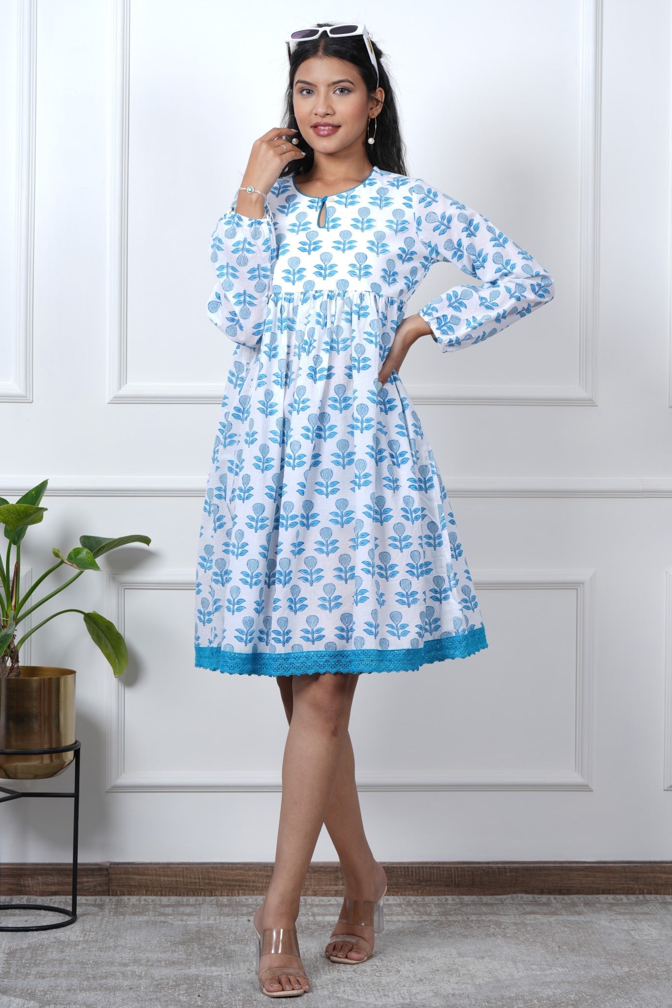 Poppy Passion Hand Block Printed Dress - SootiSyahi