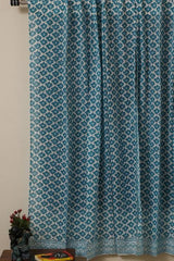 Sootisyahi 'Ambar' Handblock Printed Voile Cotton Curtain - SootiSyahi