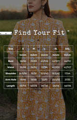 Sootisyahi 'Amber Delight' Azofree Handblock Printed Pure Cotton Kurti - SootiSyahi
