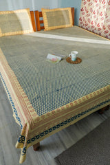 SootiSyahi 'Classic Consorts' Handblock Printed Cotton Bedsheet - SootiSyahi