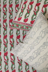 Sootisyahi 'Dream of Plums' Handblock Printed Cotton Bedsheet - SootiSyahi